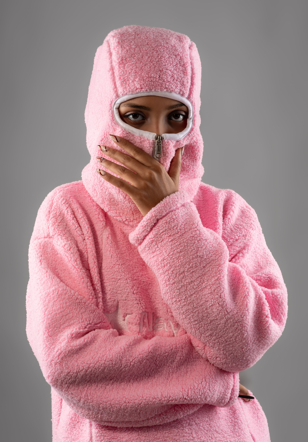 Pink Mountain Sherpa Hoodie