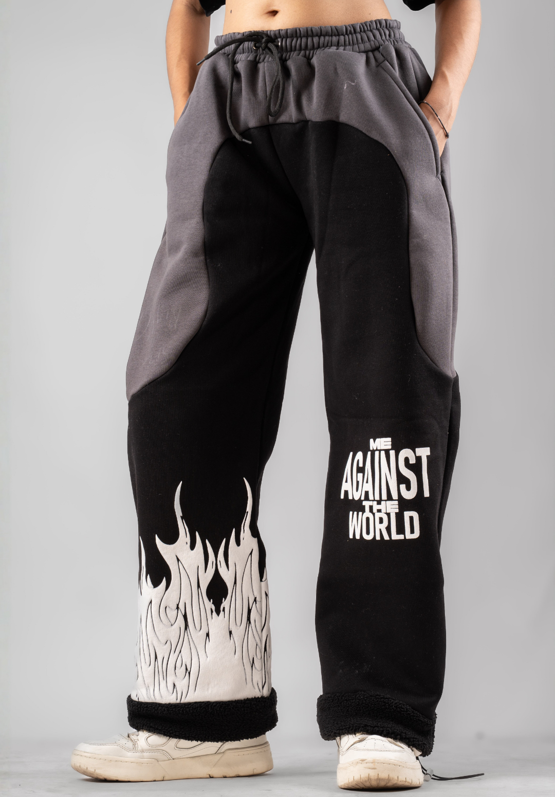Dark Grey Mountain Fire Joggers