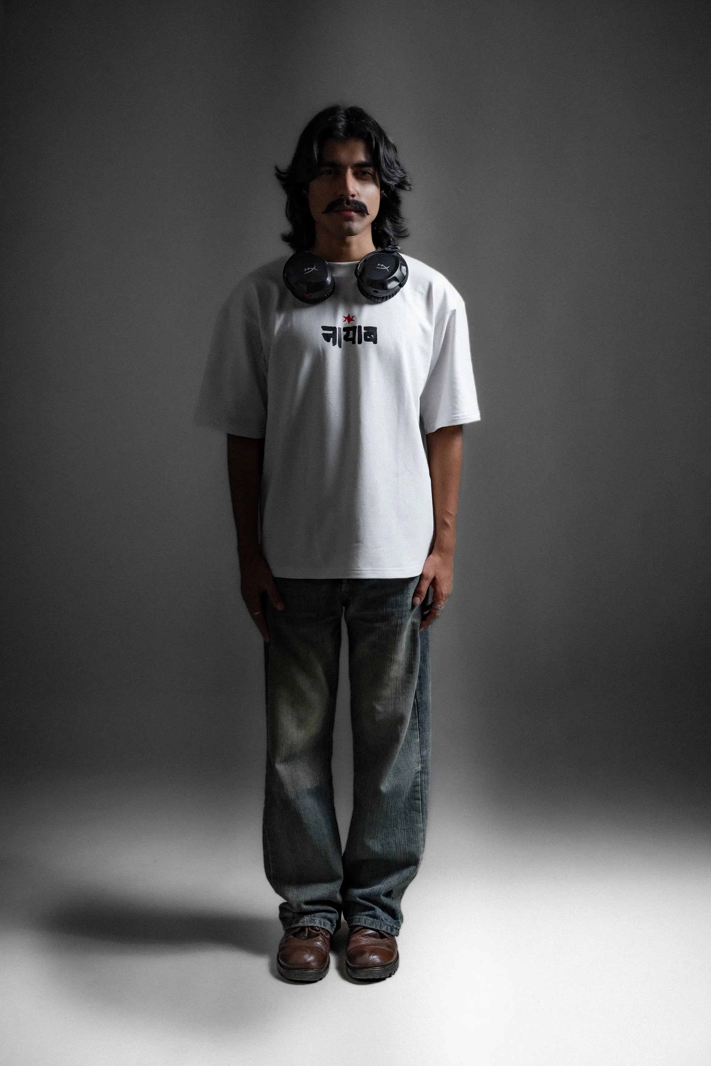 Velar Fierce Force White Oversized Tee