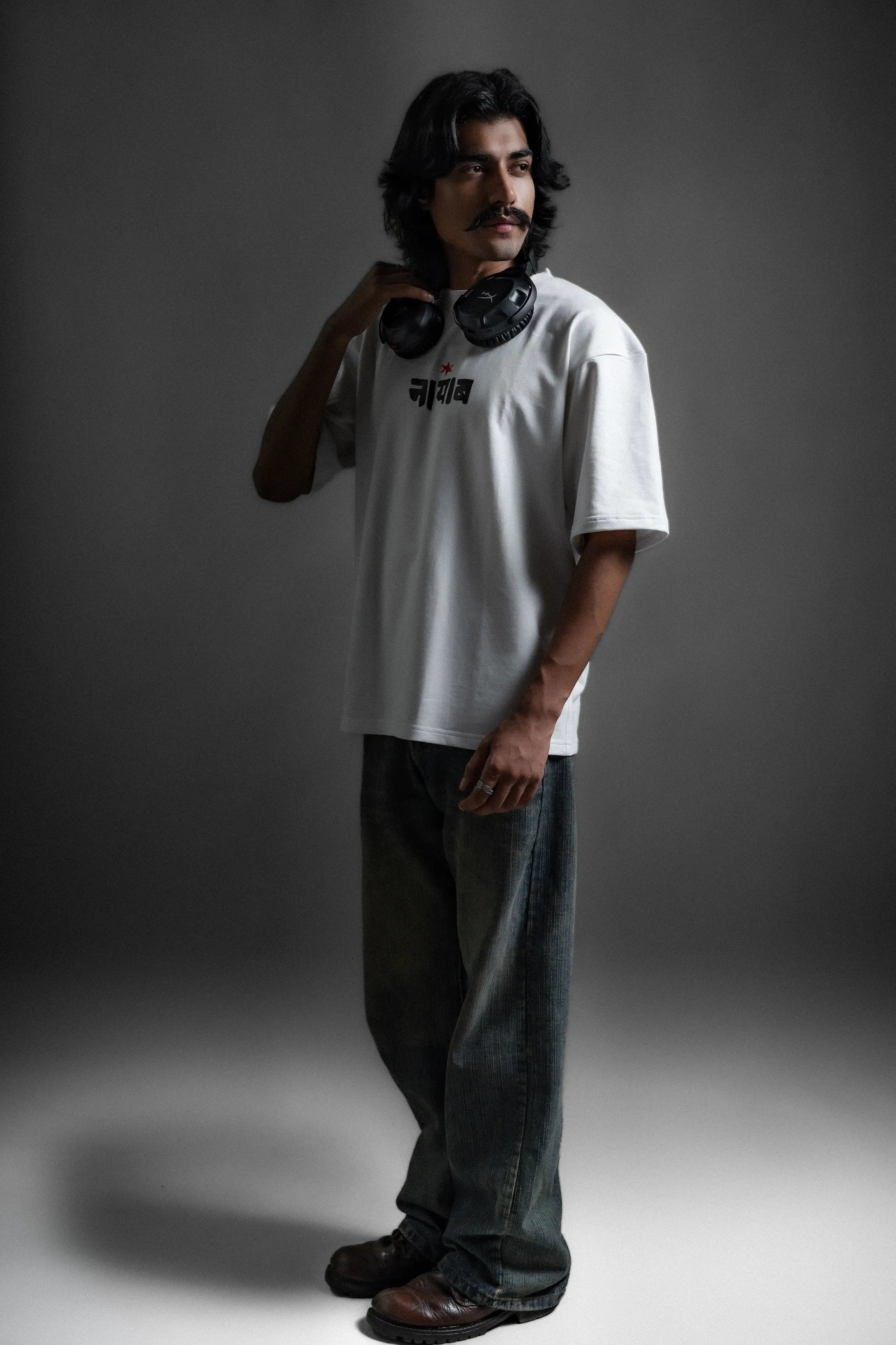 Velar Fierce Force White Oversized Tee