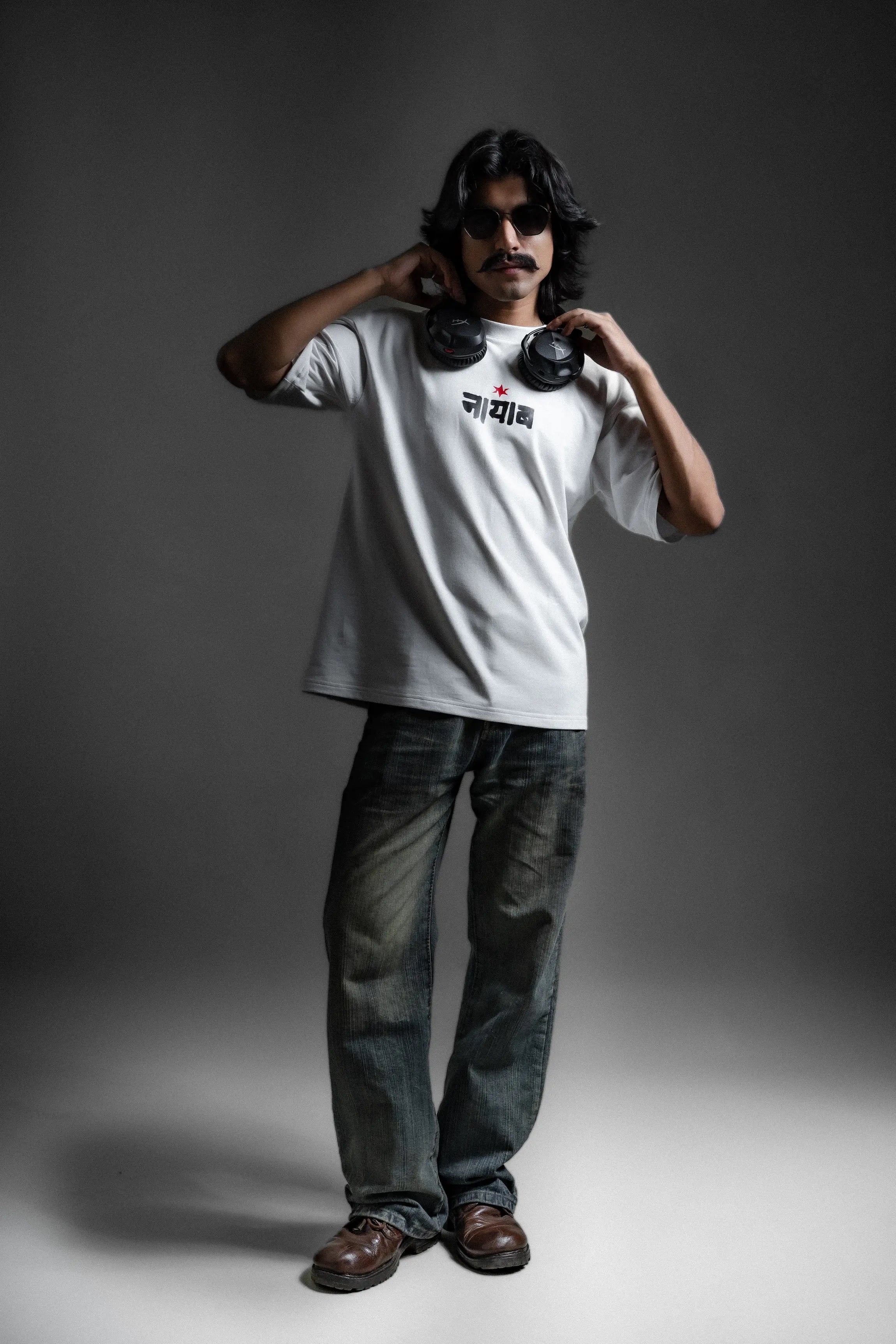 Velar Fierce Force White Oversized Tee