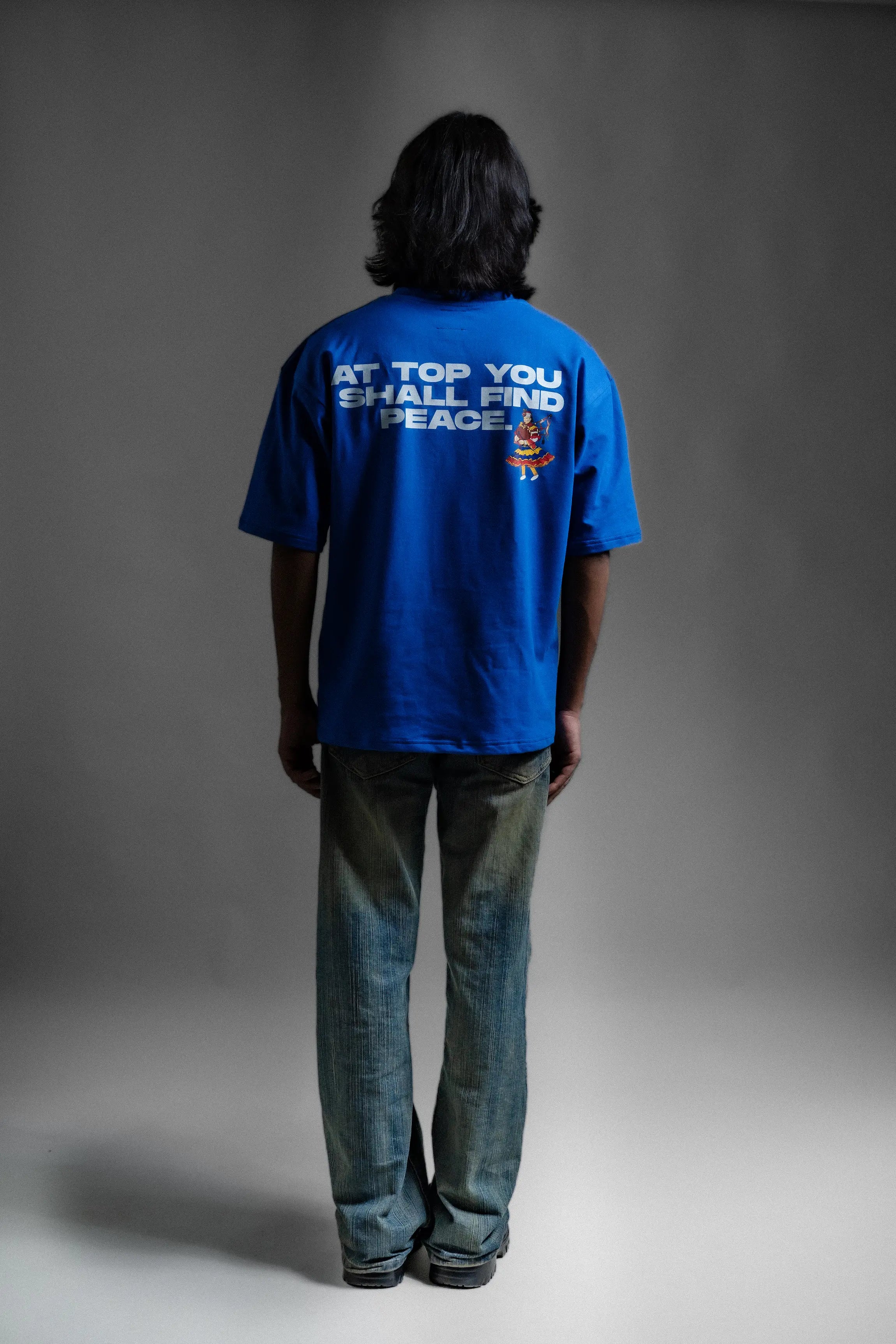 Nomad Line Blue Oversized Tee