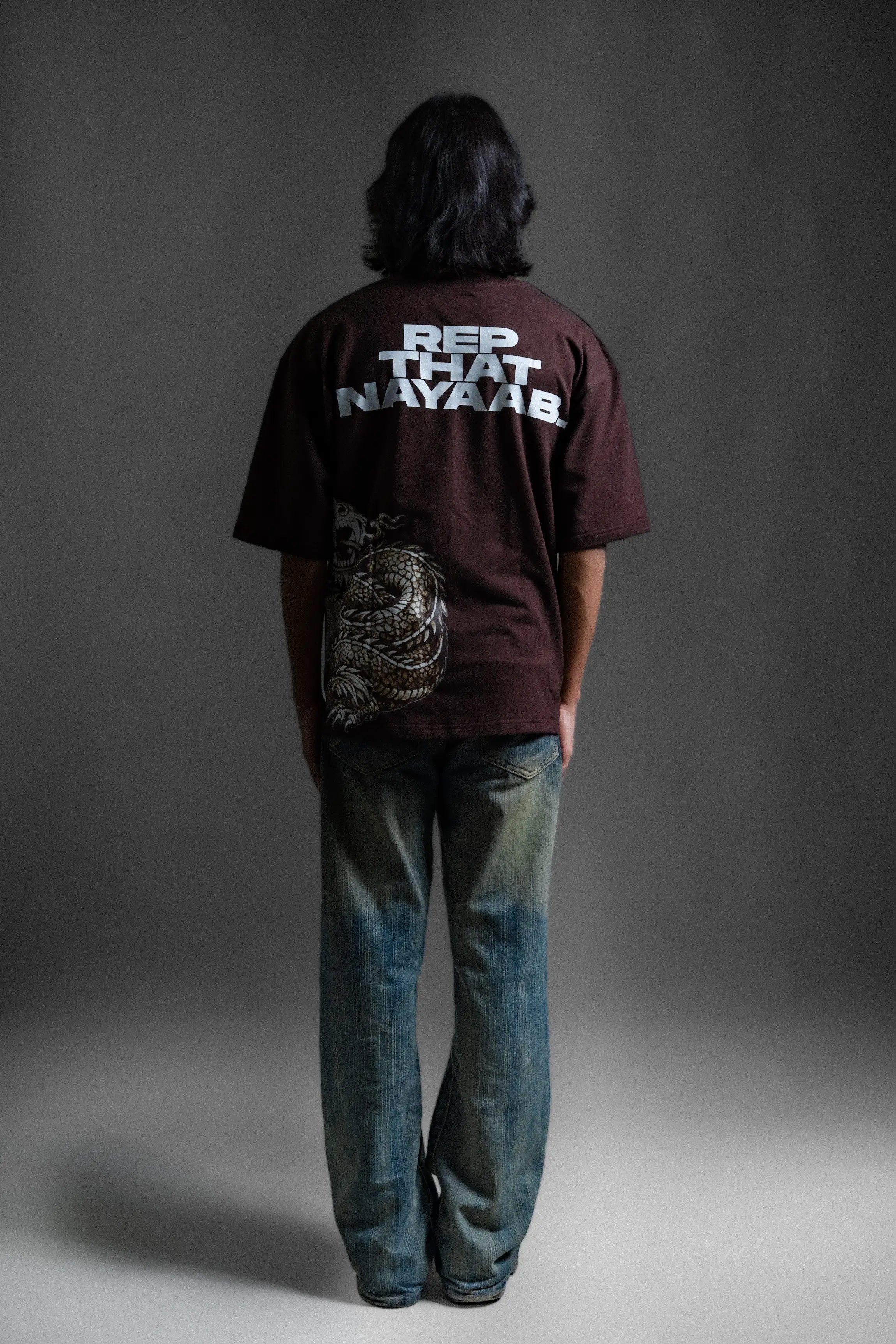 Ember 01 Brown Oversized Tee
