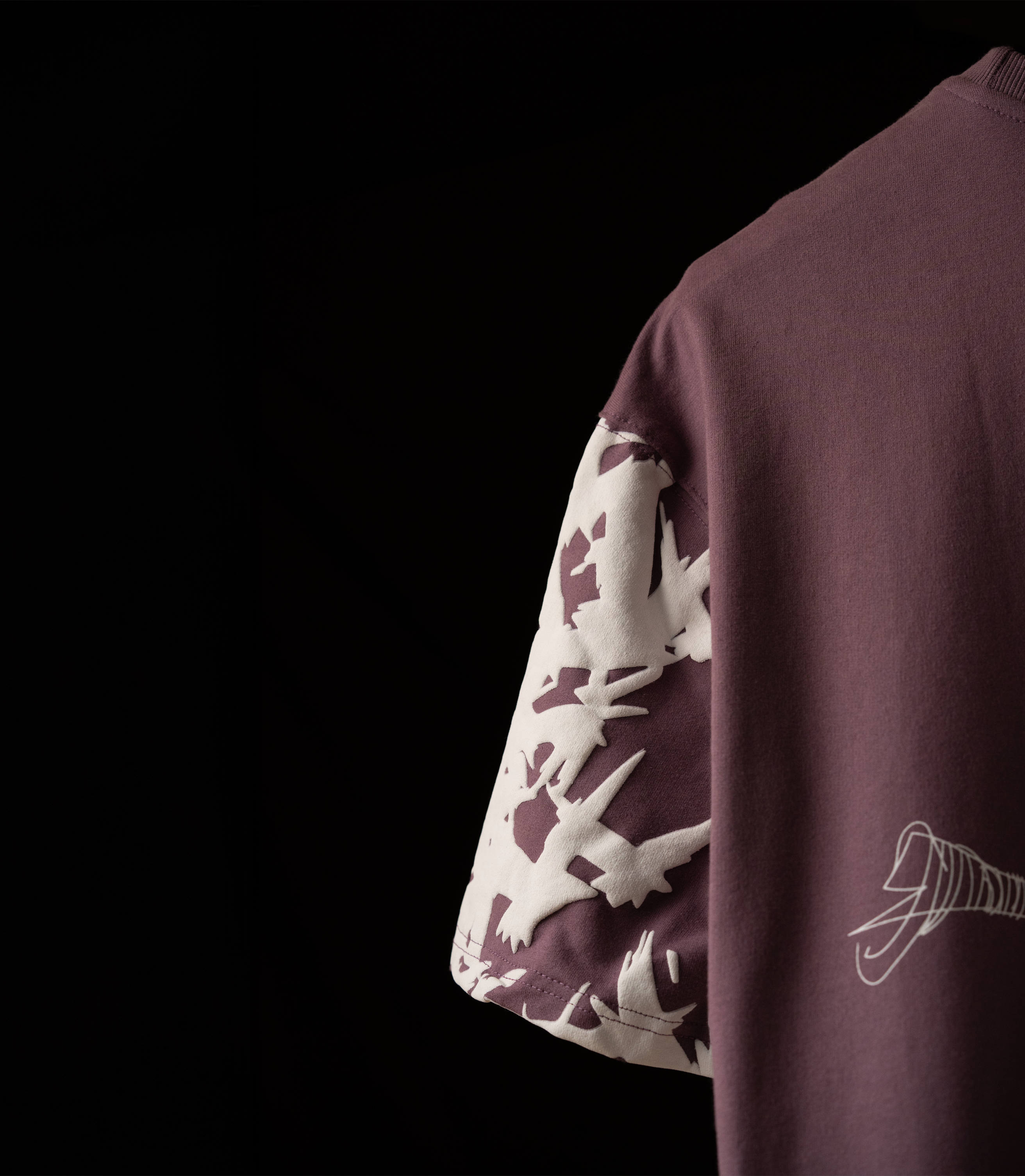 Disorganised Purple Oversized Tee