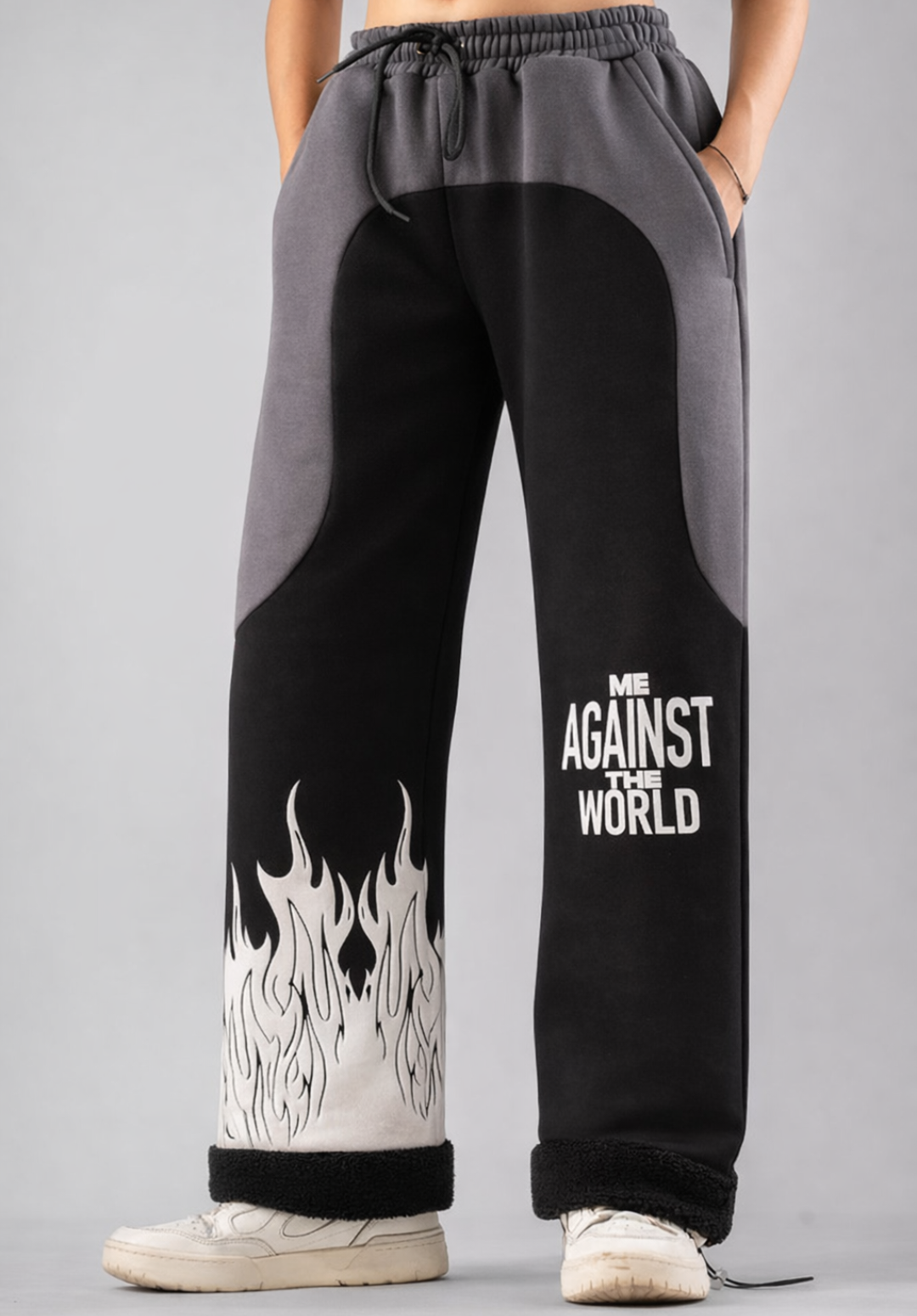 Dark Grey Mountain Fire Joggers