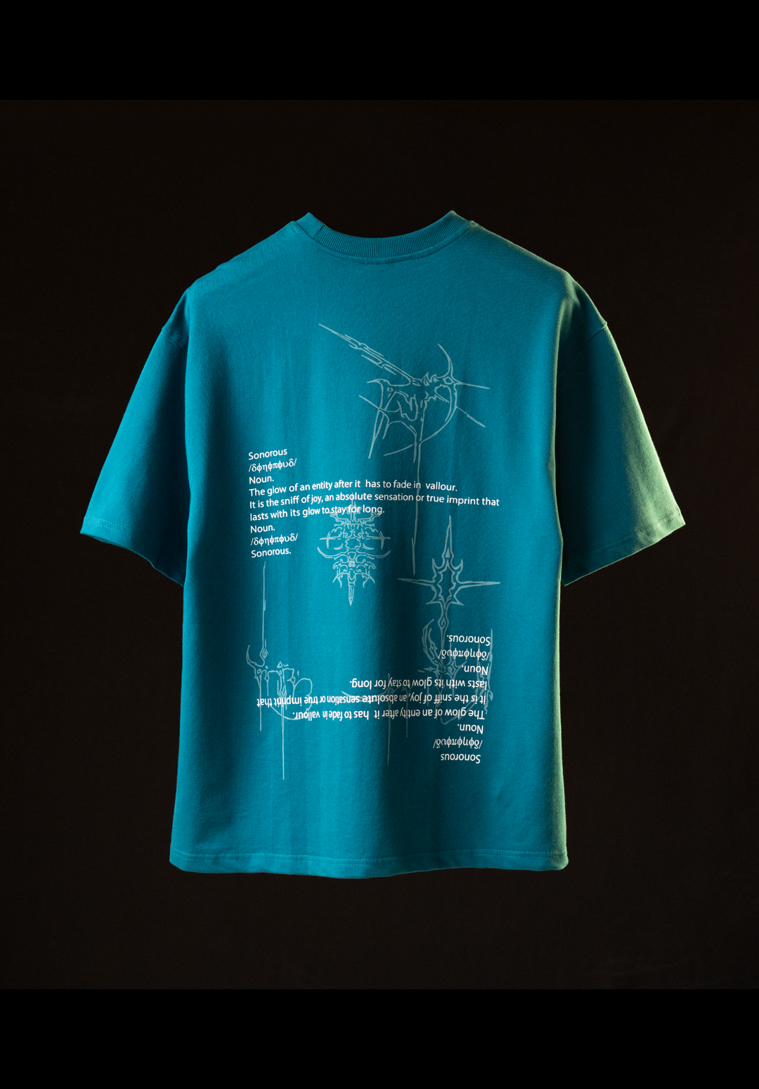 Sonorous Blue Streetwear Tee